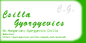 csilla gyorgyevics business card